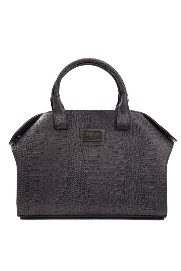 Grey Leather Handbag