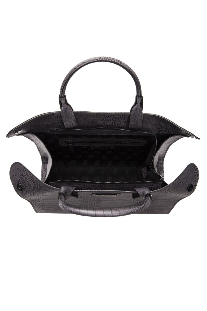 Grey Leather Handbag
