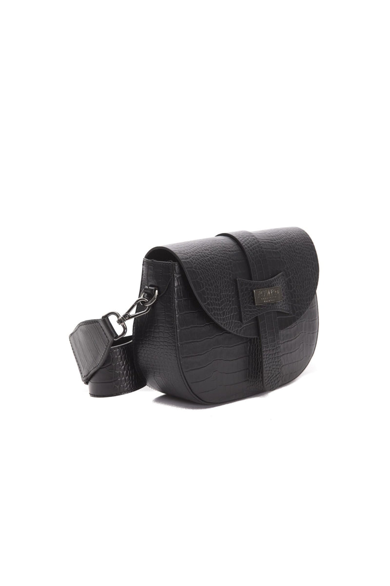 Black Leather Crossbody Bag