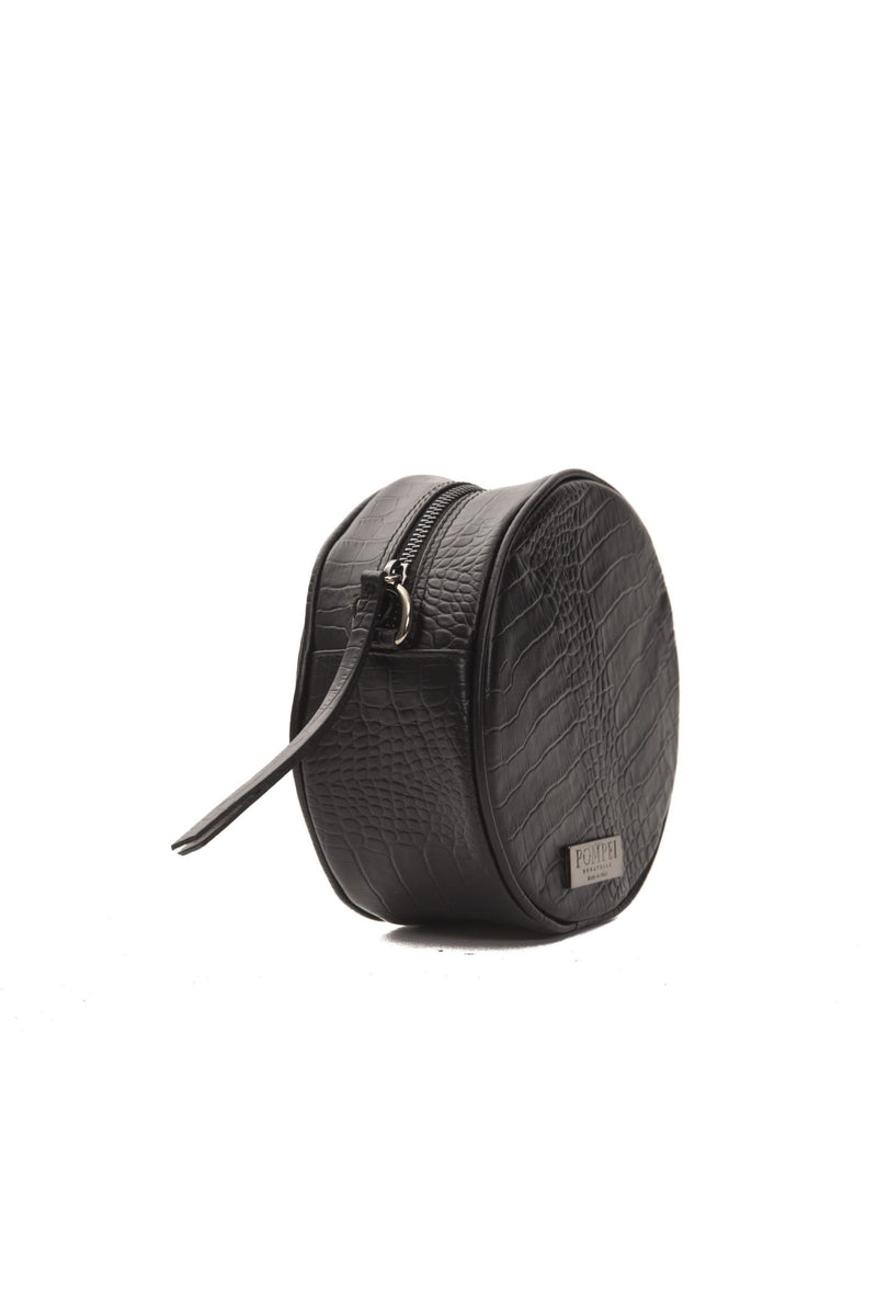 Black Leather Crossbody Bag