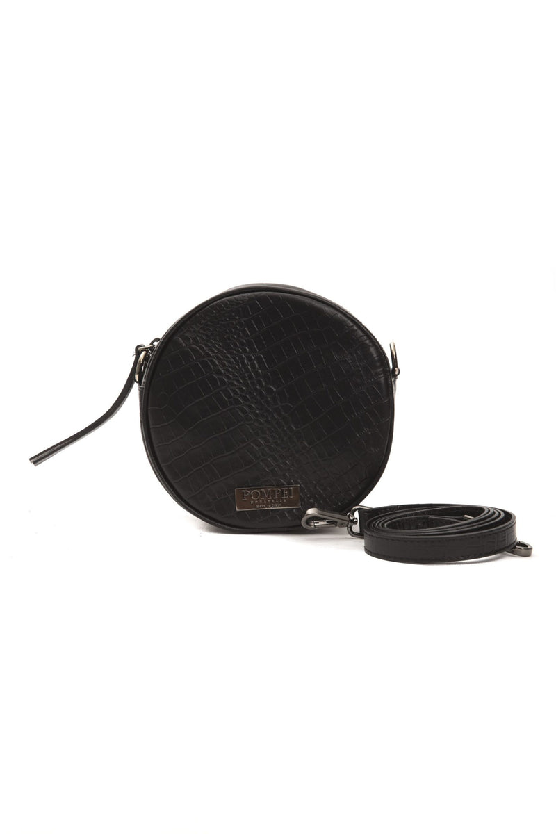 Black Leather Crossbody Bag