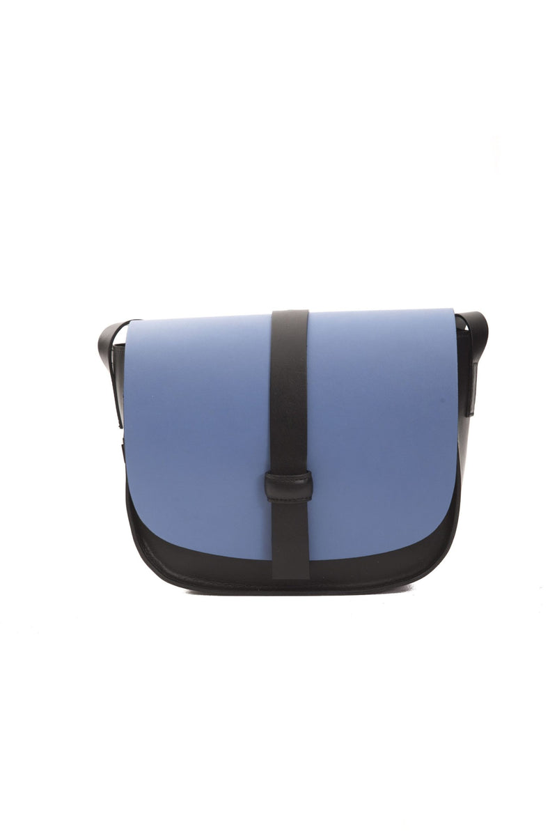 Blue Leather Crossbody Bag