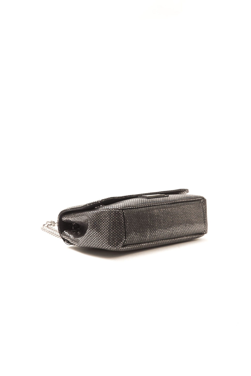 Grey Leather Crossbody Bag