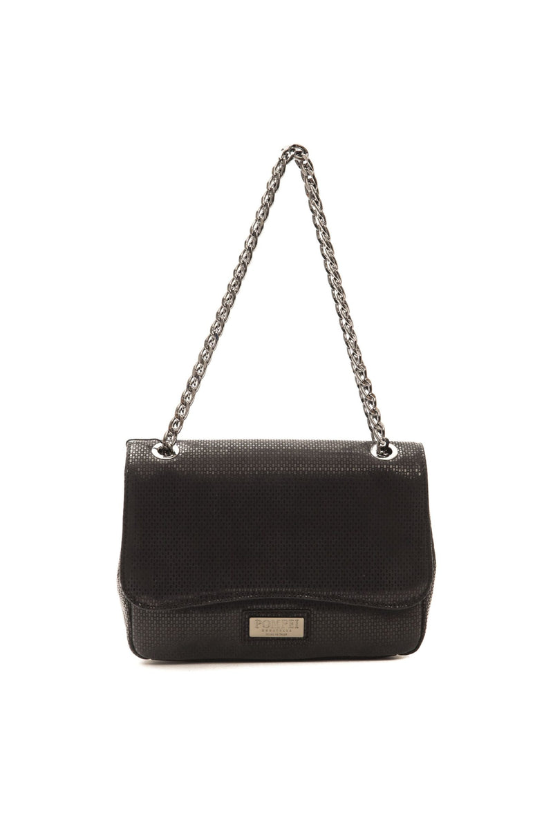 Black Leather Crossbody Bag