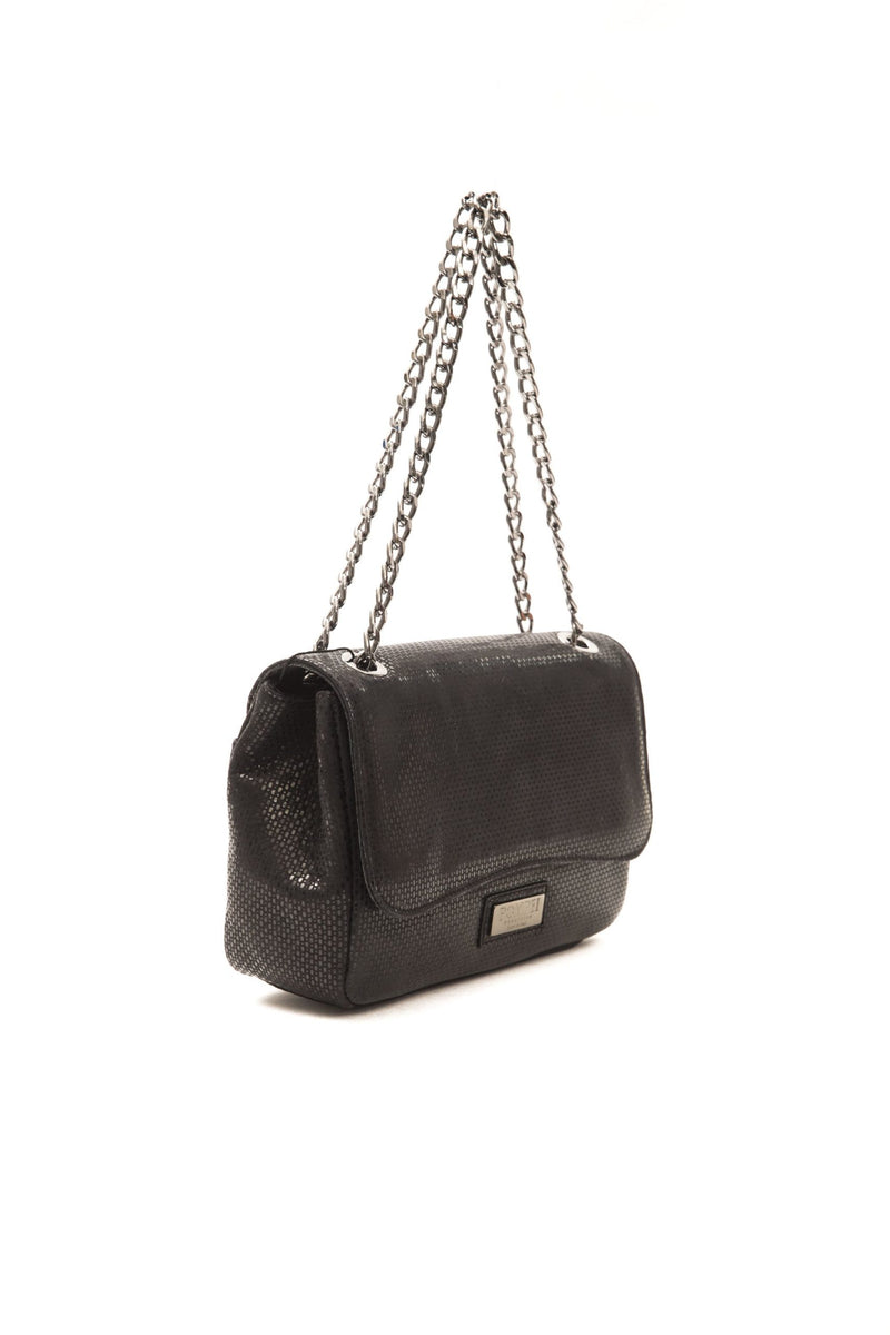 Black Leather Crossbody Bag