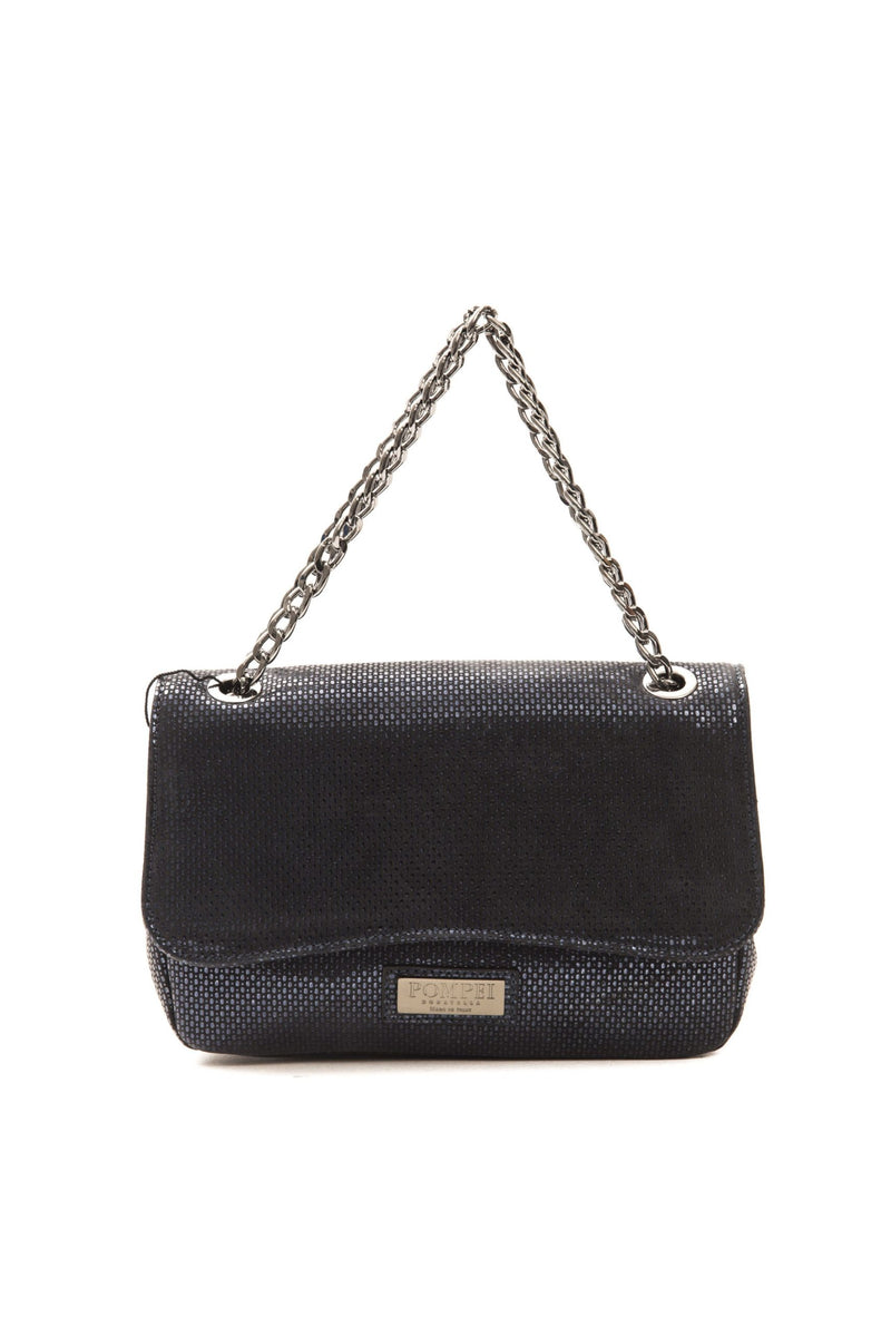 Blue Leather Crossbody Bag