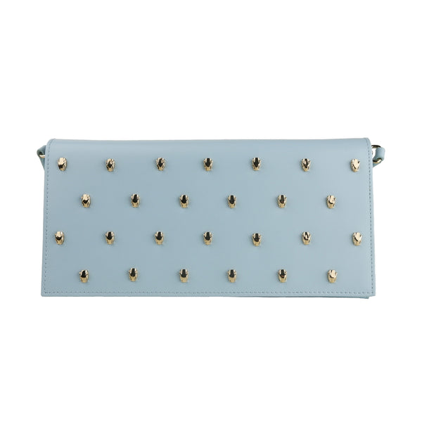 Azzurro Calfskin Crossbody Bag