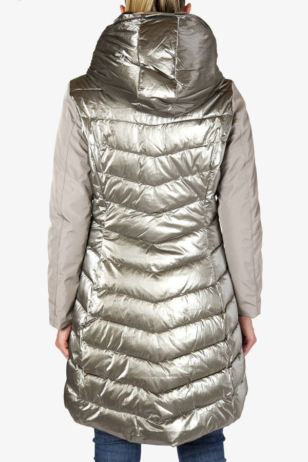 Gray Polyamide Jackets & Coat