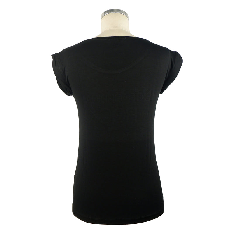 Black Cotton Tops & T-Shirt