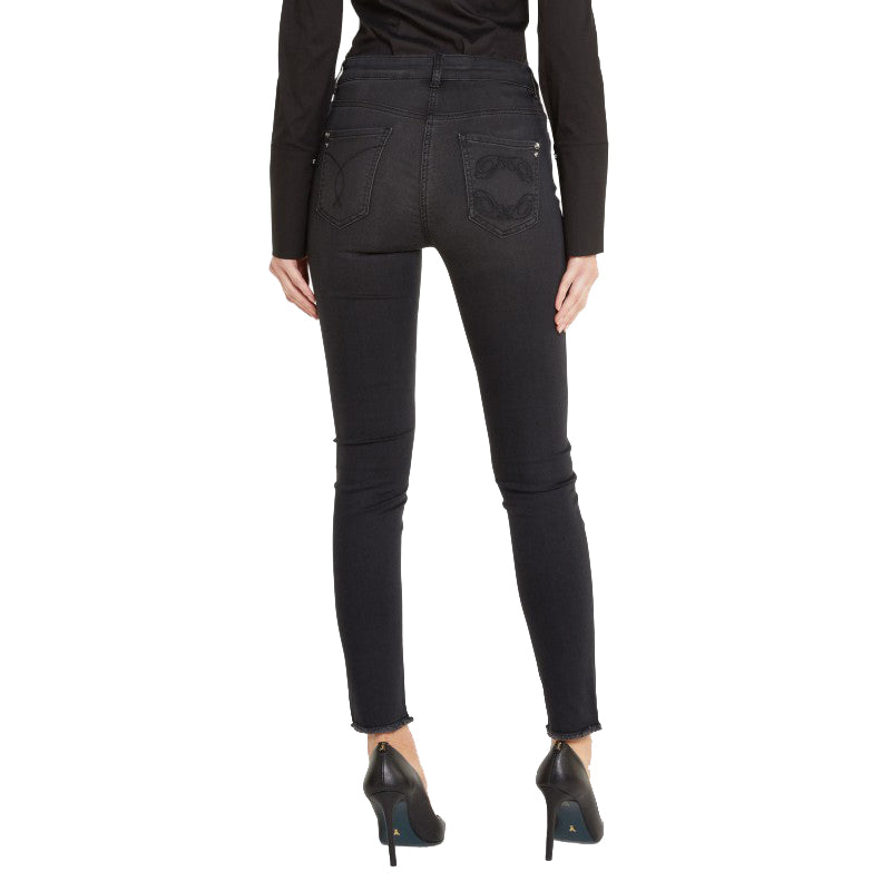 Black Polyester Jeans & Pant