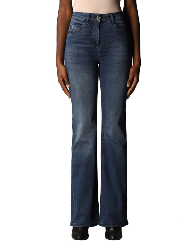 Blue Cotton Jeans & Pant
