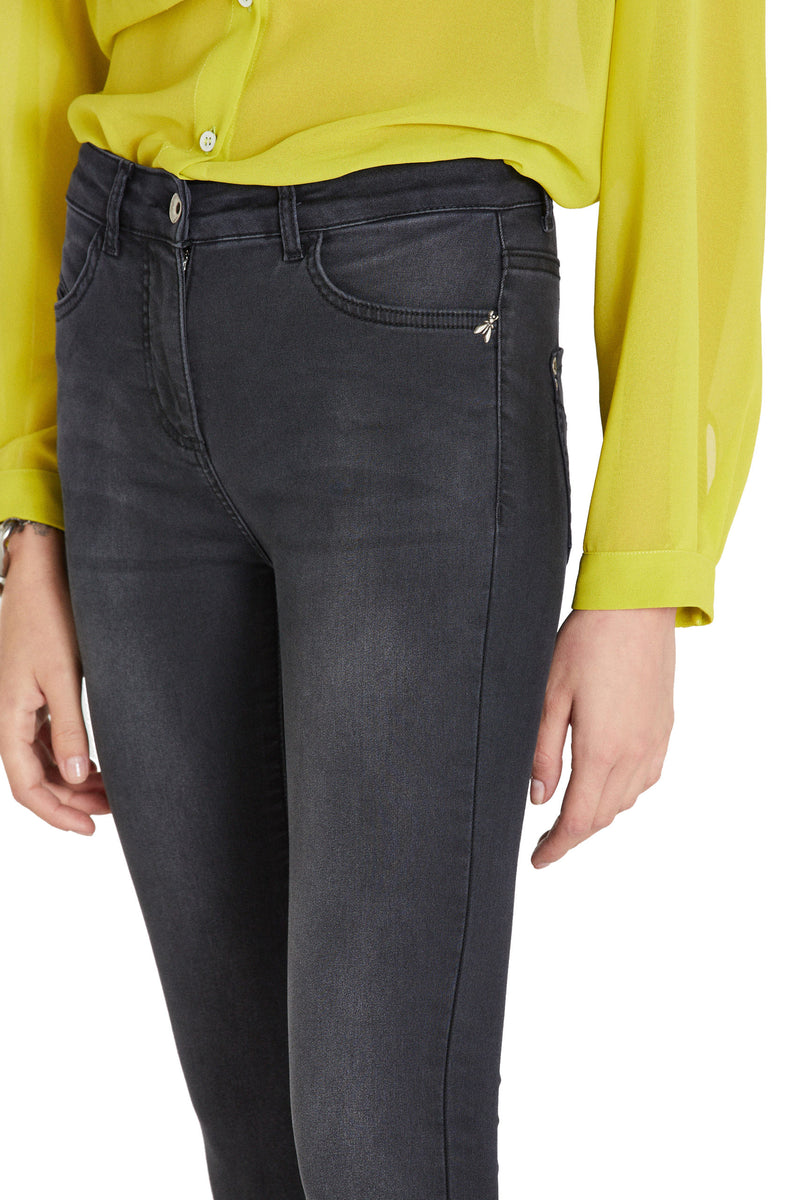 Black Cotton Jeans & Pant