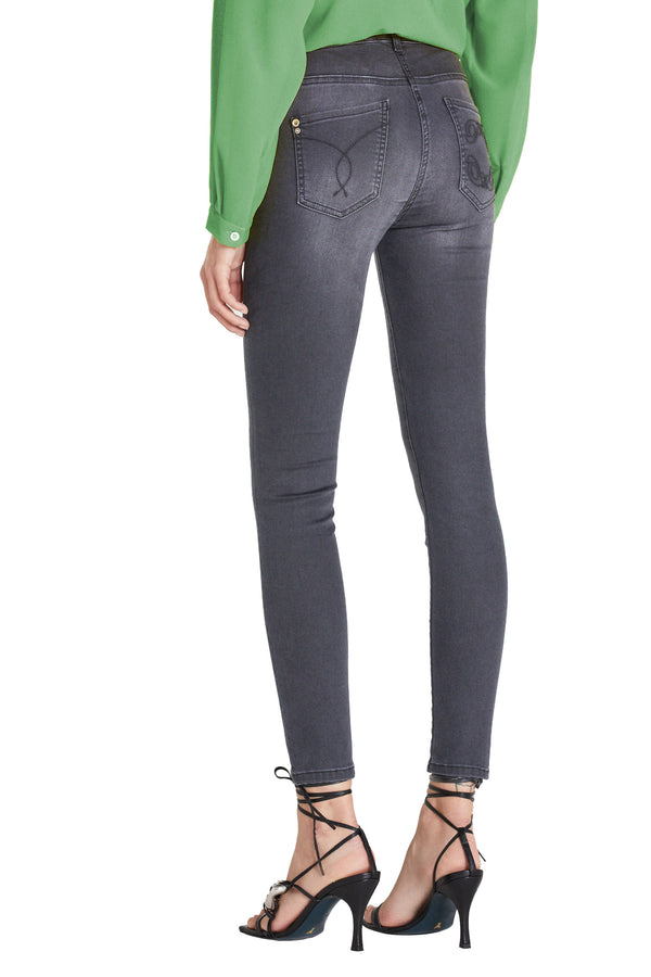 Gray Cotton Jeans & Pant