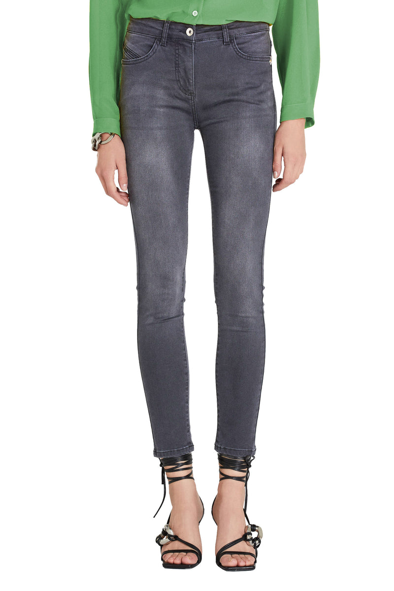 Gray Cotton Jeans & Pant