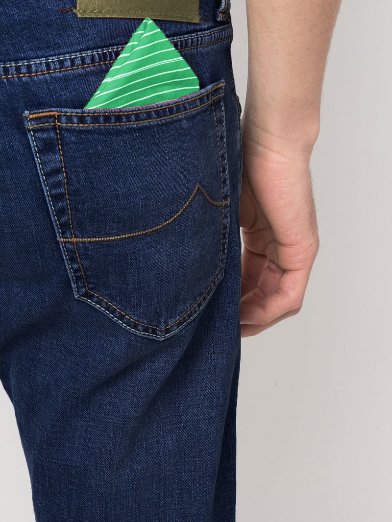 Blue Cotton Jeans & Pant