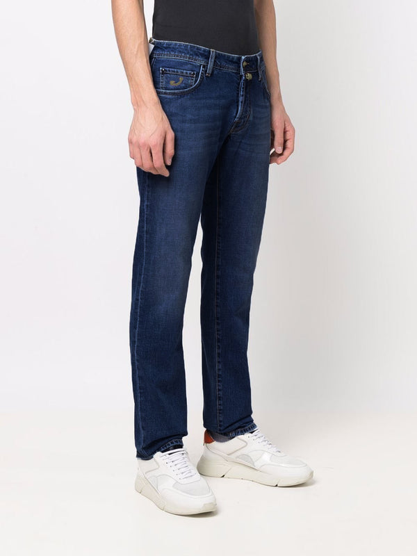 Blue Cotton Jeans & Pant