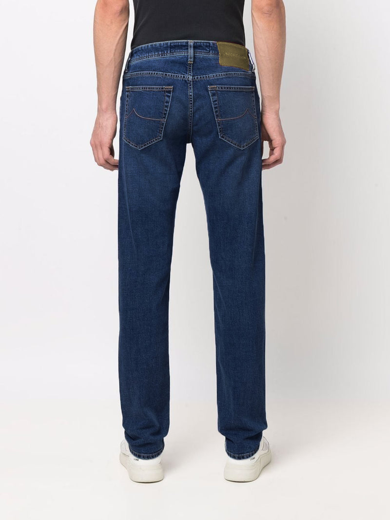 Blue Cotton Jeans & Pant