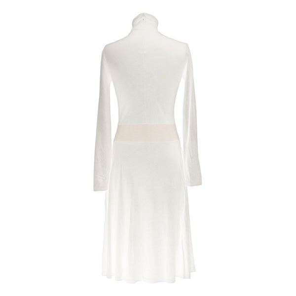 Beige Polyester Dress