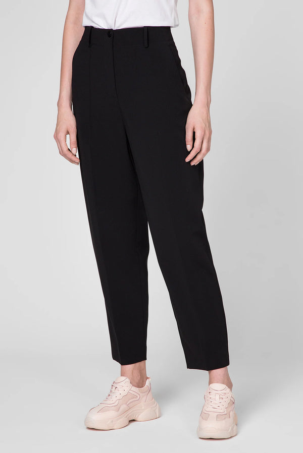 Black Polyester Jeans & Pant