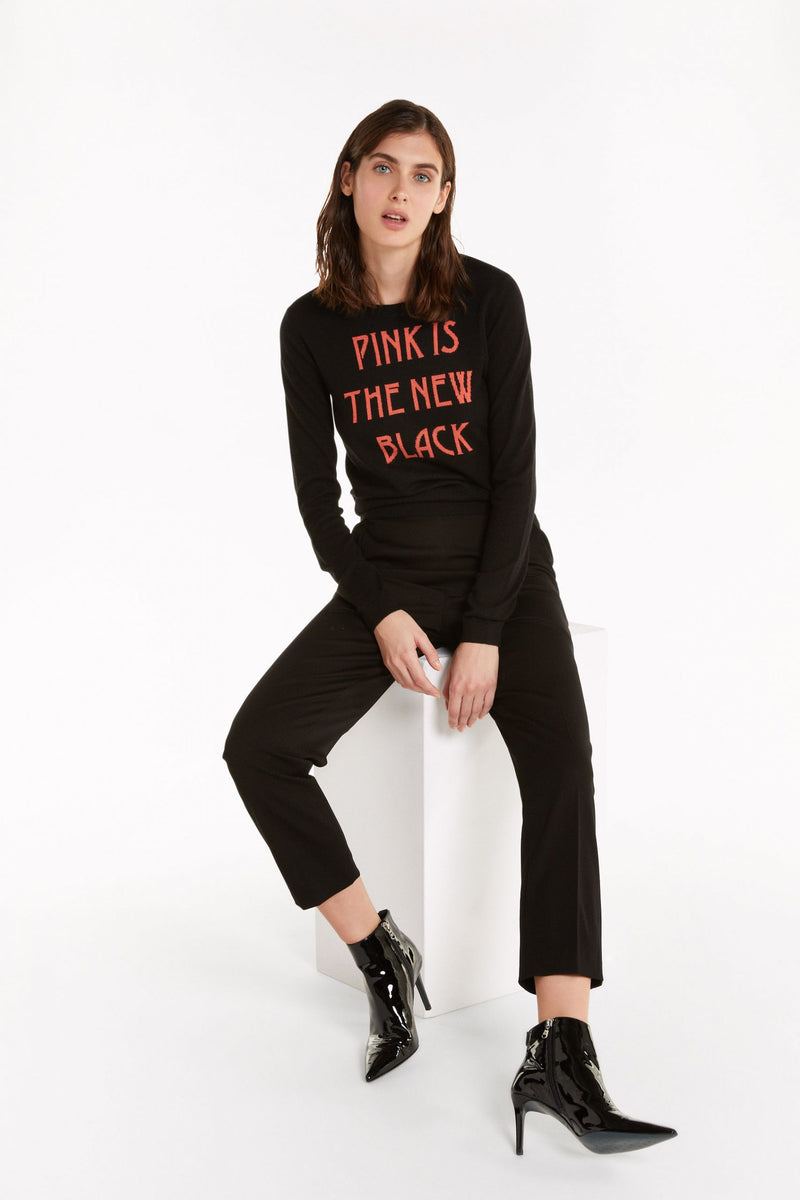 Black Viscose Jeans & Pant