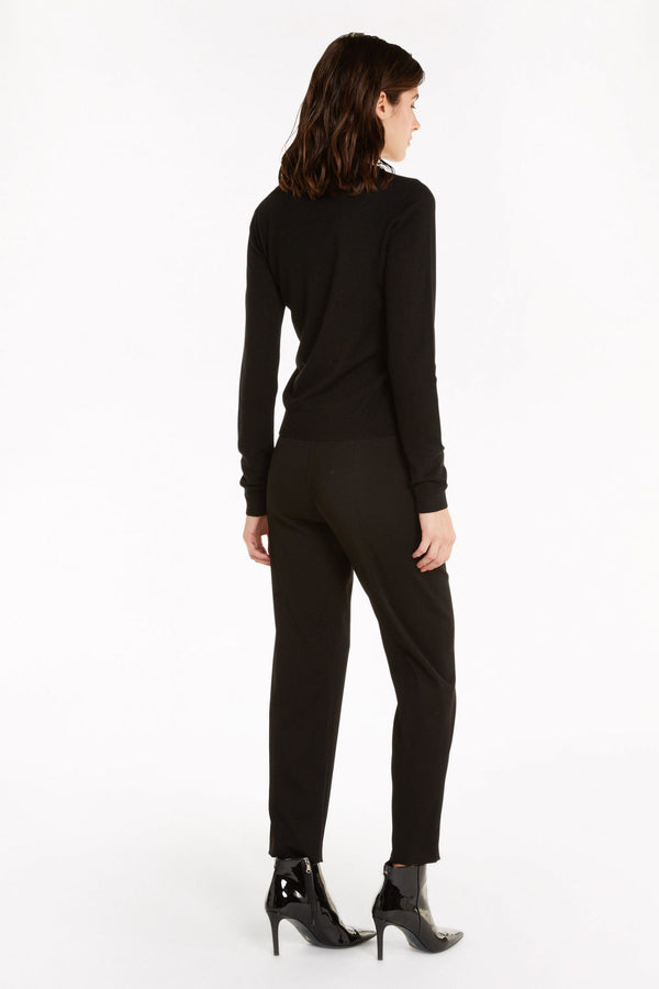 Black Viscose Jeans & Pant