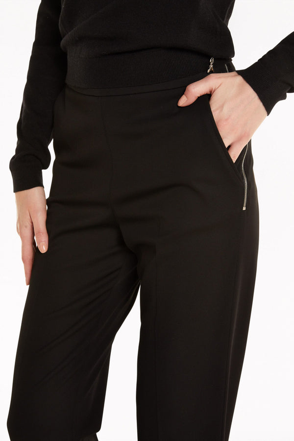 Black Viscose Jeans & Pant