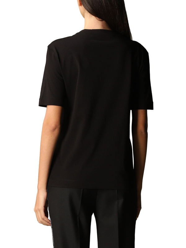 Black Cotton Tops & T-Shirt