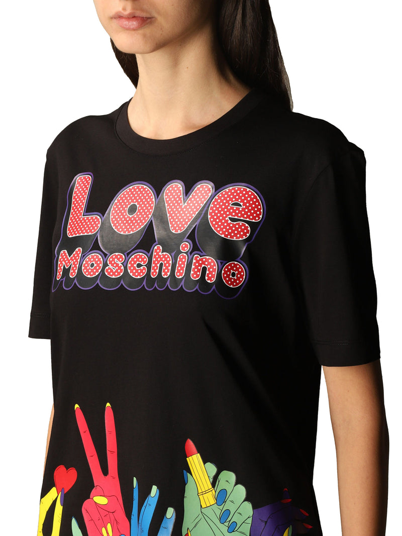 Black Cotton Tops & T-Shirt
