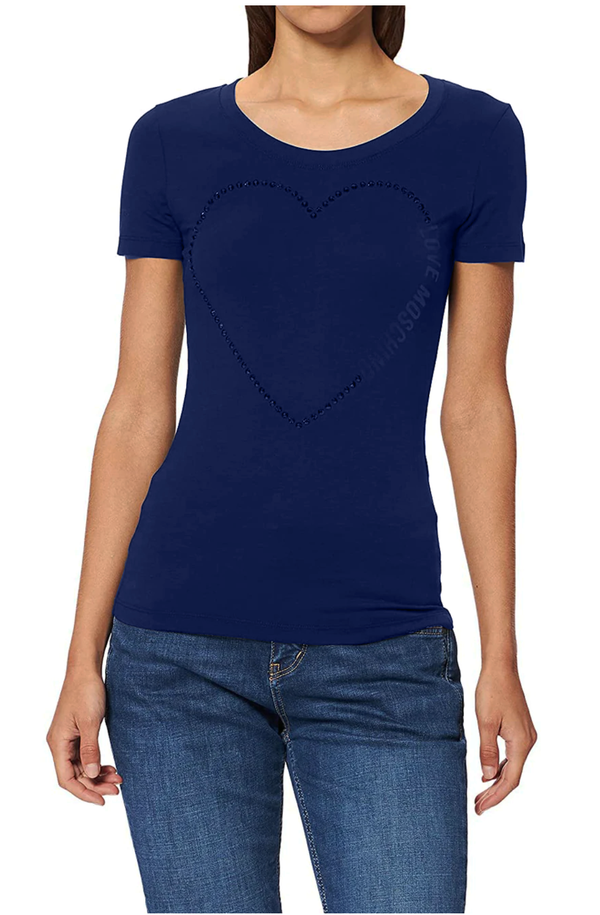 Blue Cotton Tops & T-Shirt
