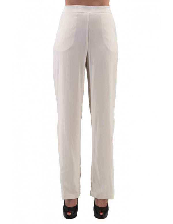 White Viscose Jeans & Pant