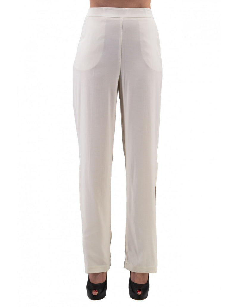 White Viscose Jeans & Pant