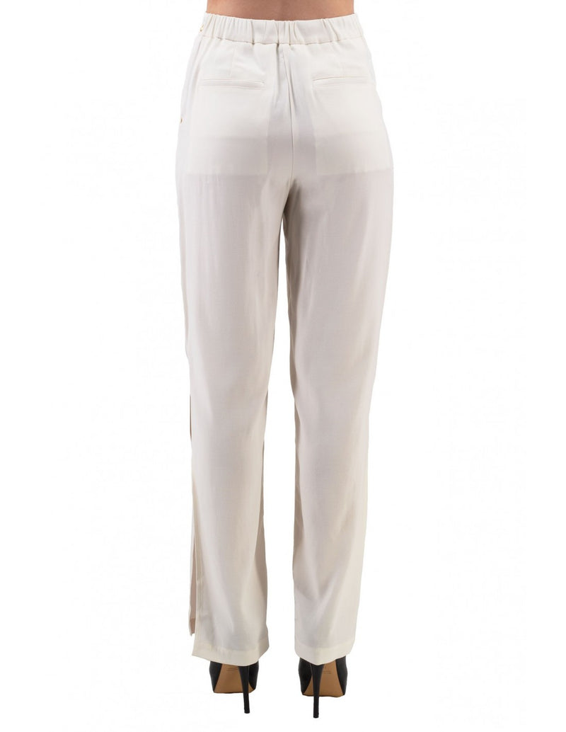 White Viscose Jeans & Pant