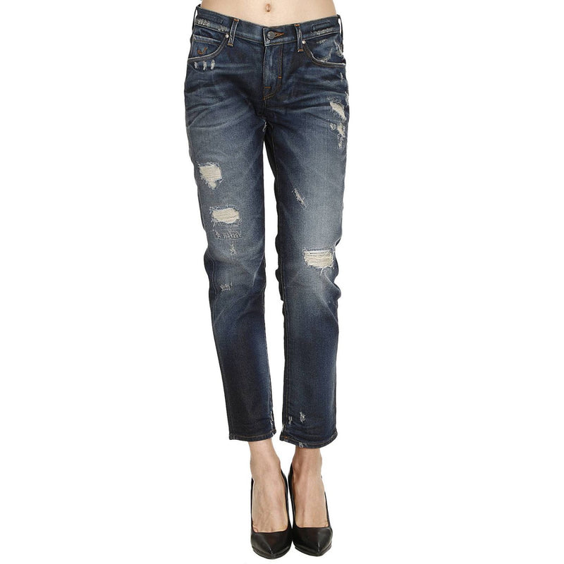 Blue Cotton Jeans & Pant