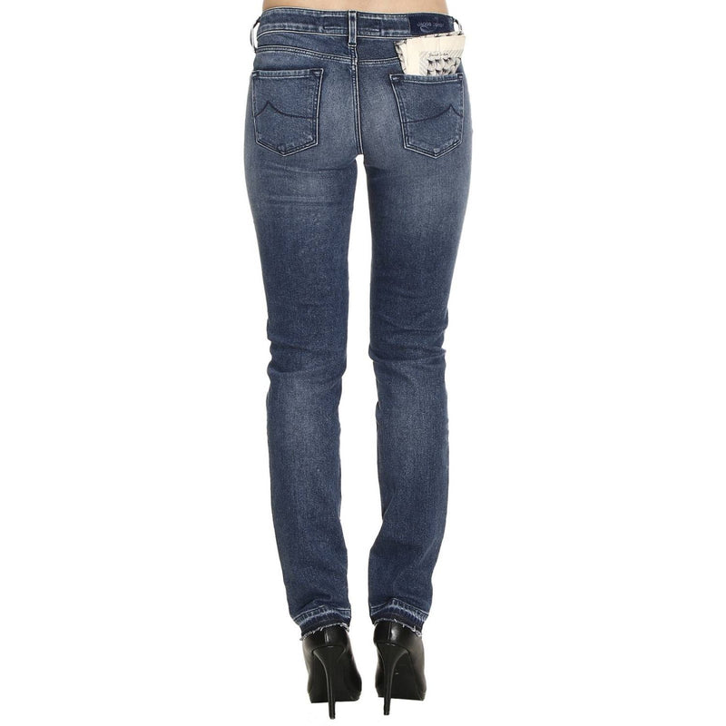 Blue Cotton Jeans & Pant