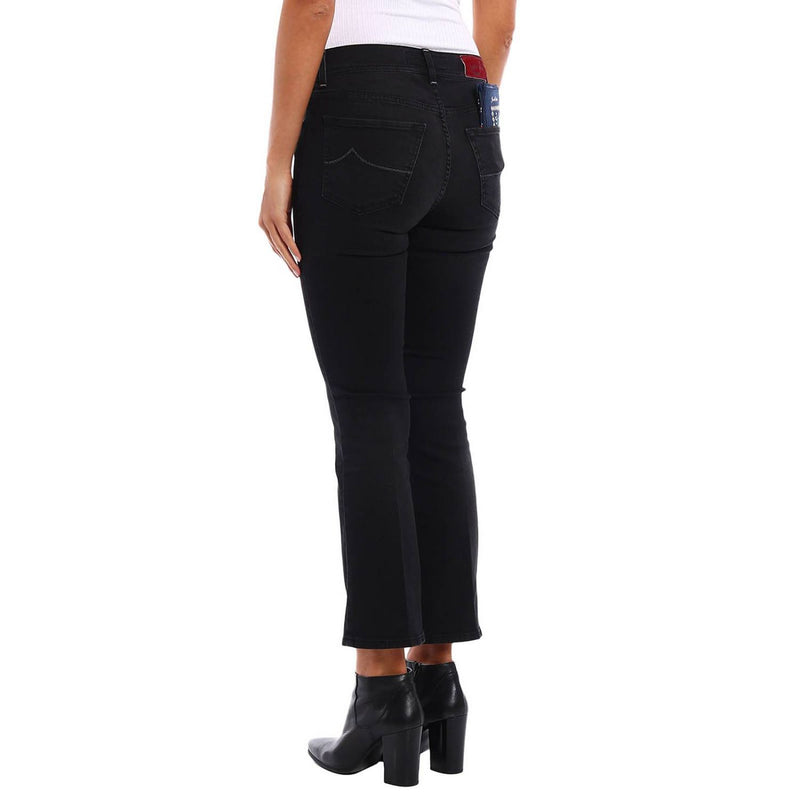 Black Cotton Jeans & Pant