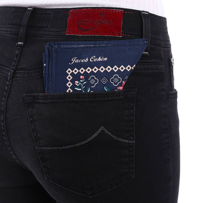 Black Cotton Jeans & Pant