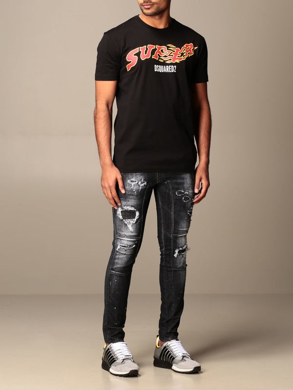 Black Cotton T-Shirt