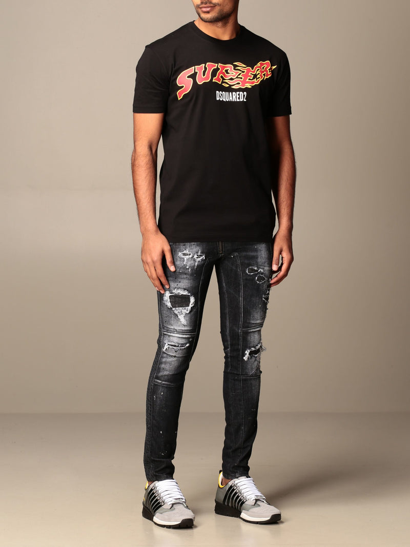 Black Cotton T-Shirt