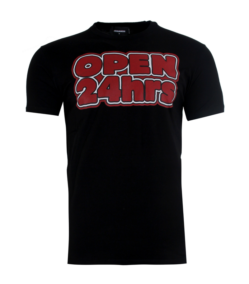 Black Cotton T-Shirt