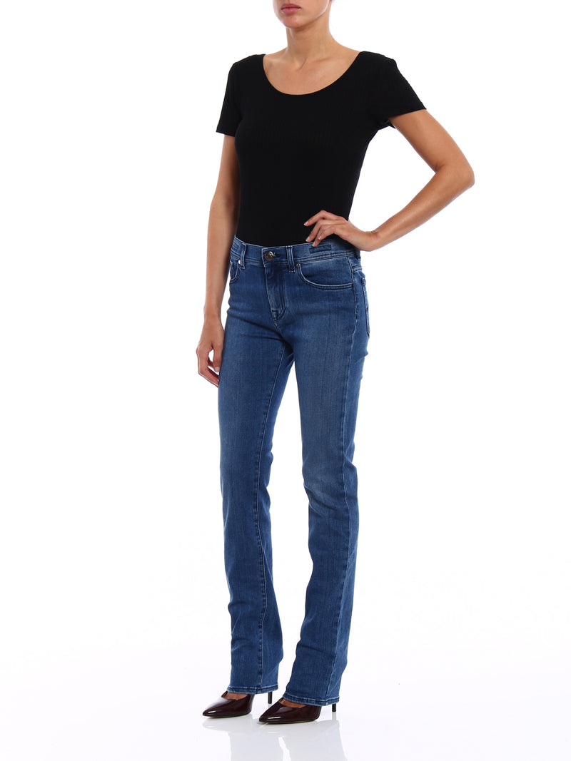 Blue Viscose Jeans & Pant