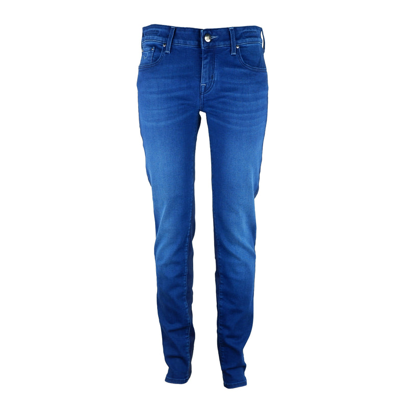 Blue Viscose Jeans & Pant