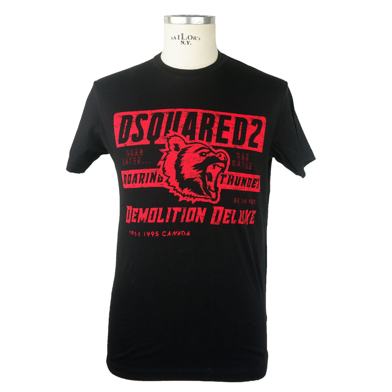 Black Cotton T-Shirt