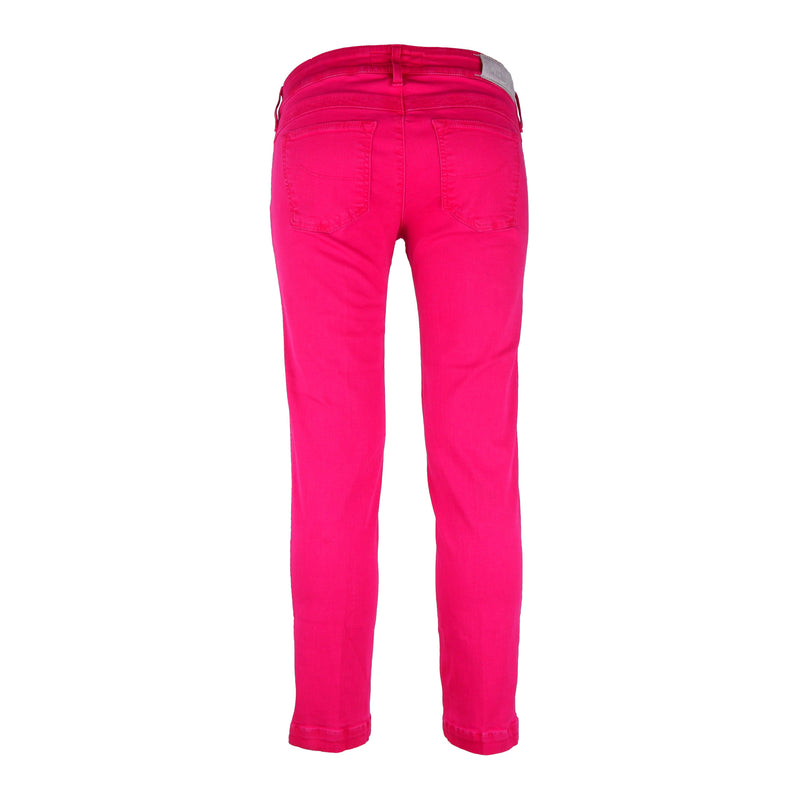 Fuchsia Cotton Jeans & Pant
