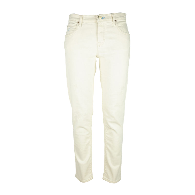 White Cotton Jeans & Pant
