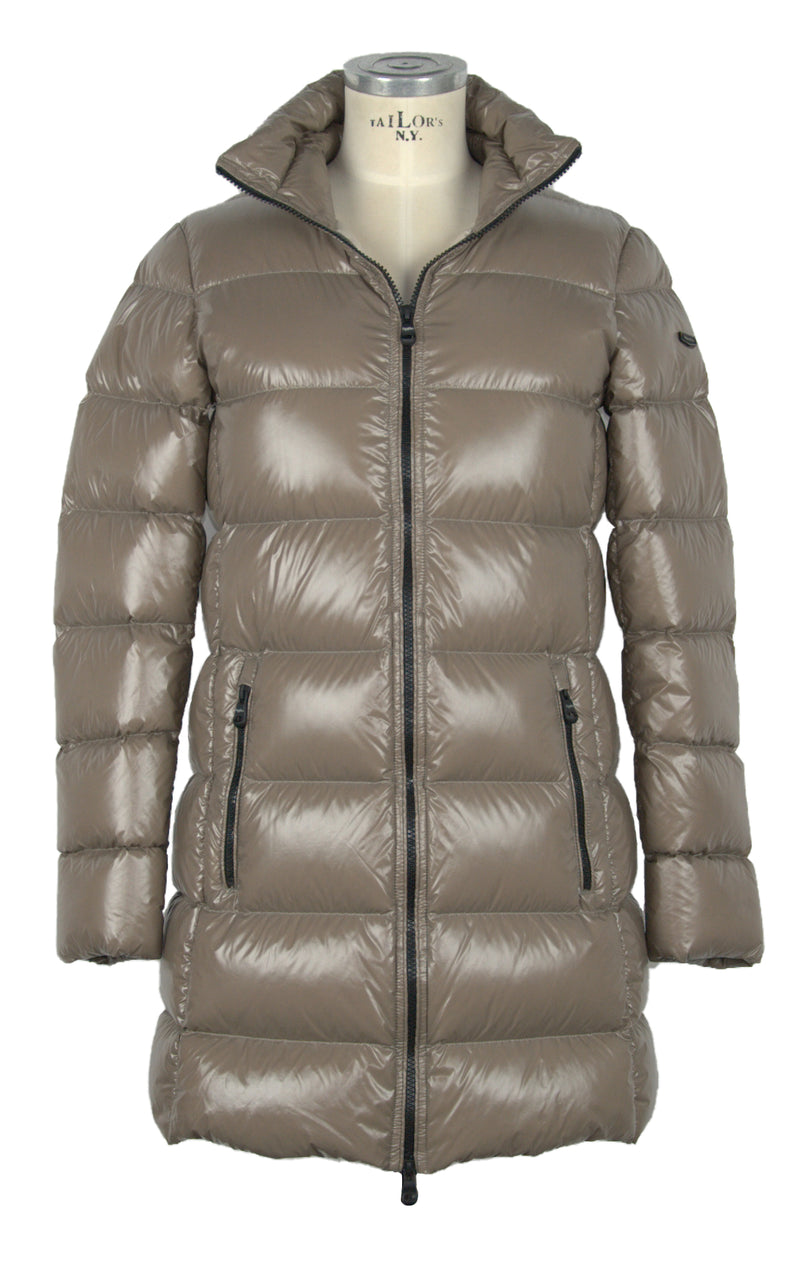 Brown Polyamide Jackets & Coat