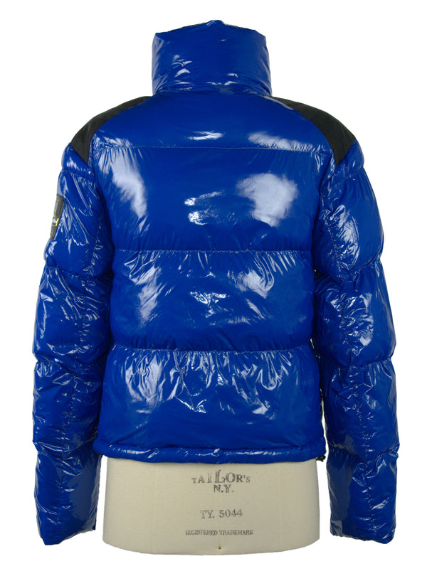 Blue Polyamide Jackets & Coat