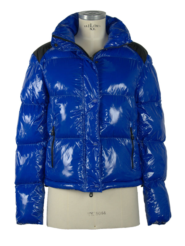 Blue Polyamide Jackets & Coat