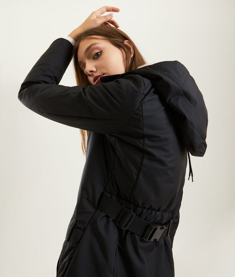 Black Polyamide Jackets & Coat