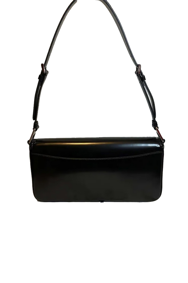 FEMME BAG IN BLACK BRUSHED LEATHER