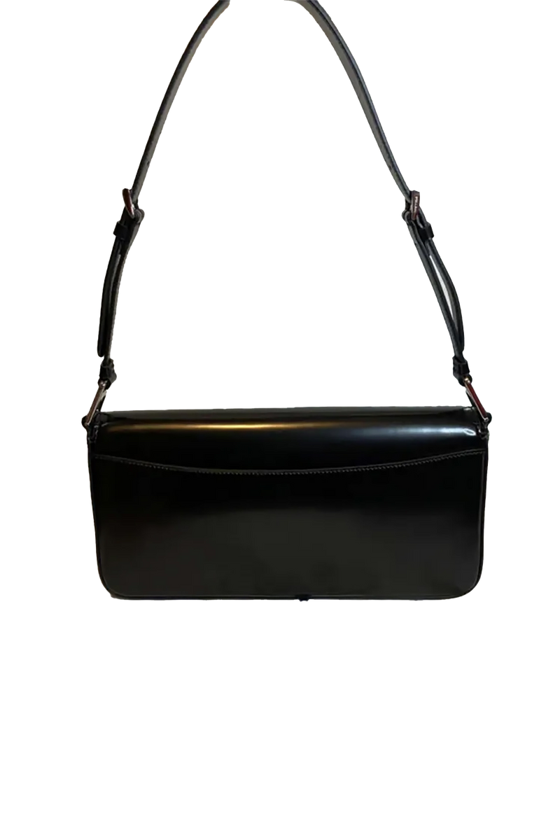 FEMME BAG IN BLACK BRUSHED LEATHER